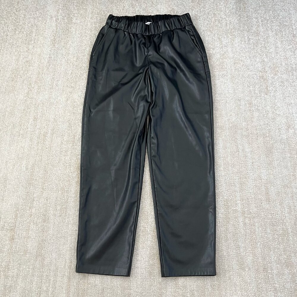 3 for $6 Lisadnyc The Drop Vegan Leather Crop Black Pants M